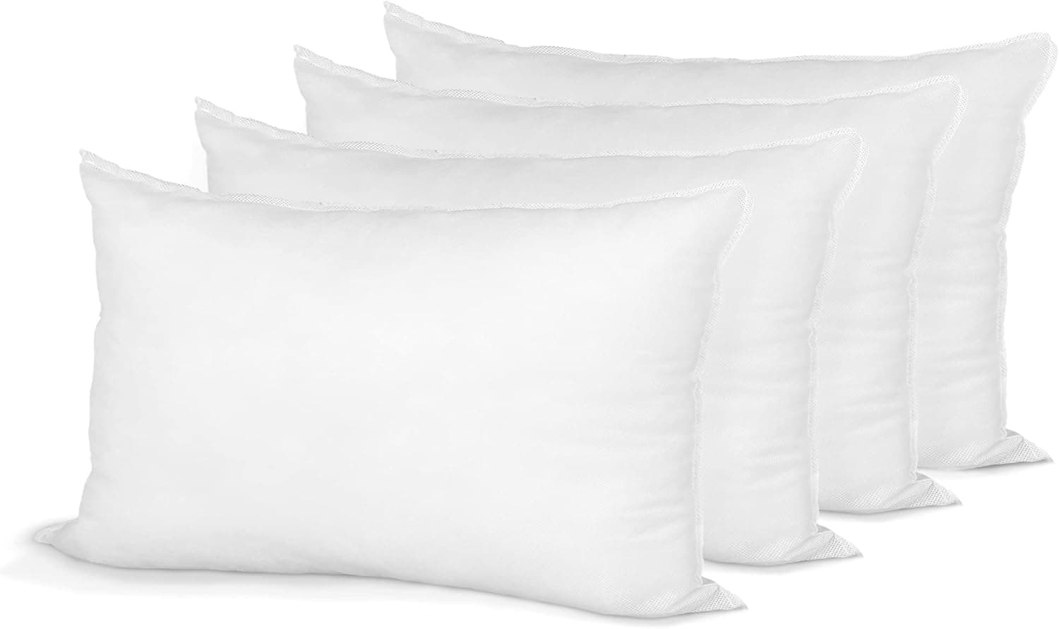 Hometex Canada Pillow Insert 20" x 26" Polyester Filled Standard Cover (4 Pack)