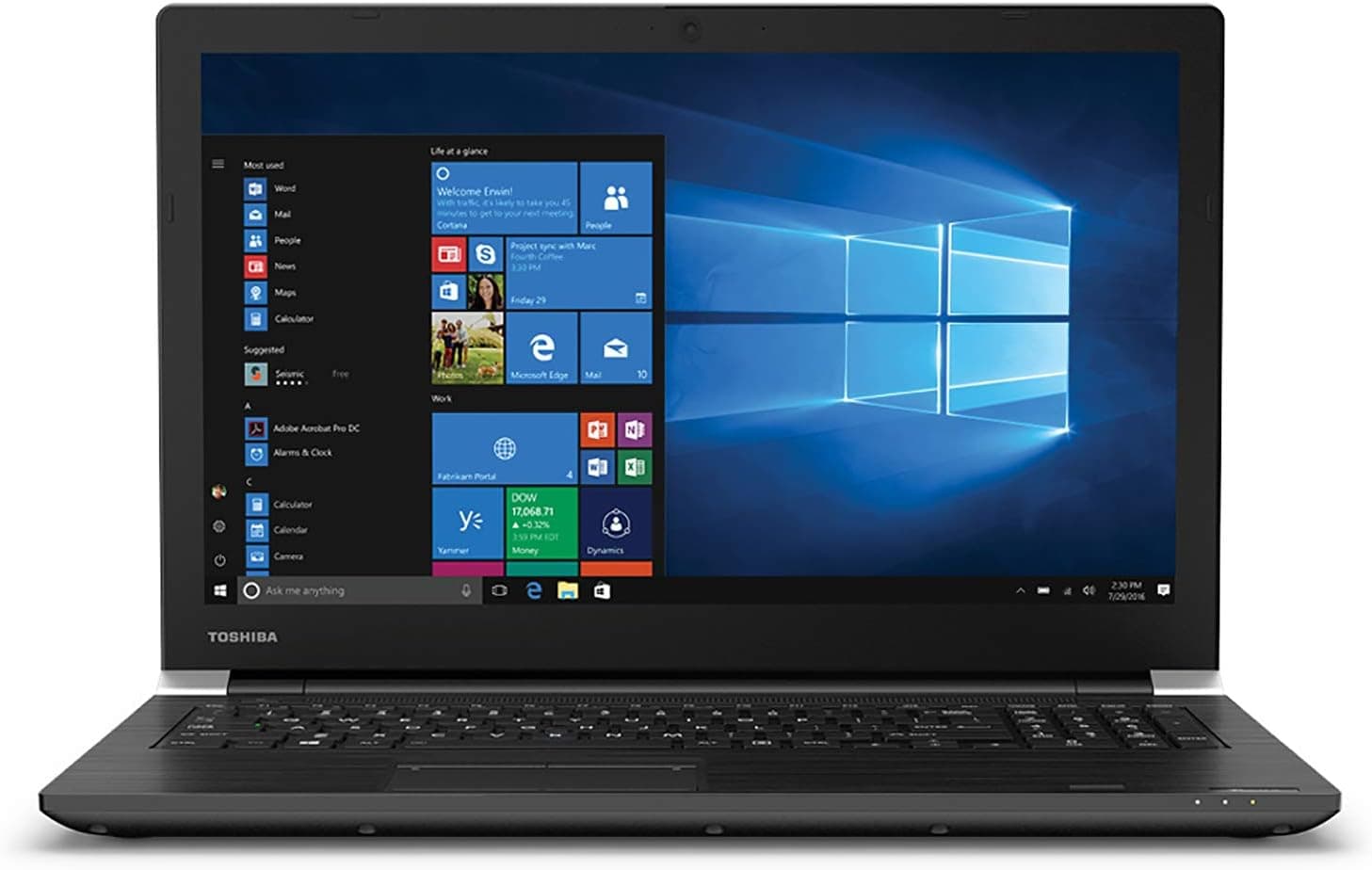 Toshiba Dynabook Tecra A40-G 14" Business Laptop Computer, Celeron 5205U Processor 1.9GHz, 4GB DDR4 RAM, 512GB PCIe SSD, WiFi 6, Bluetooth, Type-C, HDMI, Windows 10 Pro Education, 64GB Flash Drive