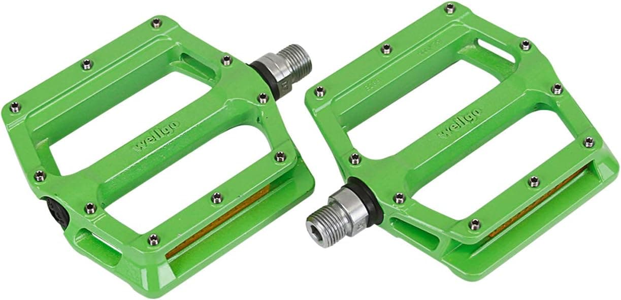 Wellgo B233AL Cr-Mo Spindle 9/16" DU Seal Bearing Aluminum Alloy Performance Bicycle Pedals for Road and Fixed Gear