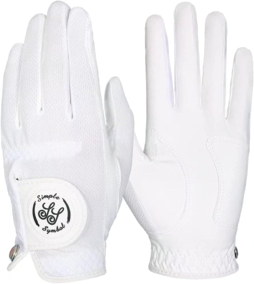 Simple Symbol Men's RainGrip Golf Glove,Hot Wet Weather Comfort,Four Colors,White/Green/Navy Blue/Grey, Left Hand Or Right Hand
