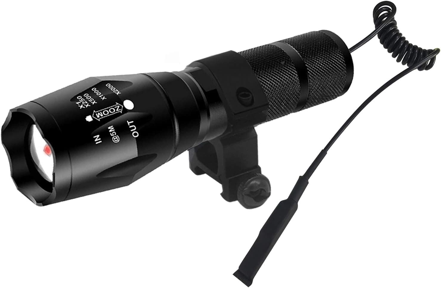 GaiGaiMall Infrared Flashlight 850nm IR Illuminator Zoomable Hunting Torch Light for Night Vision
