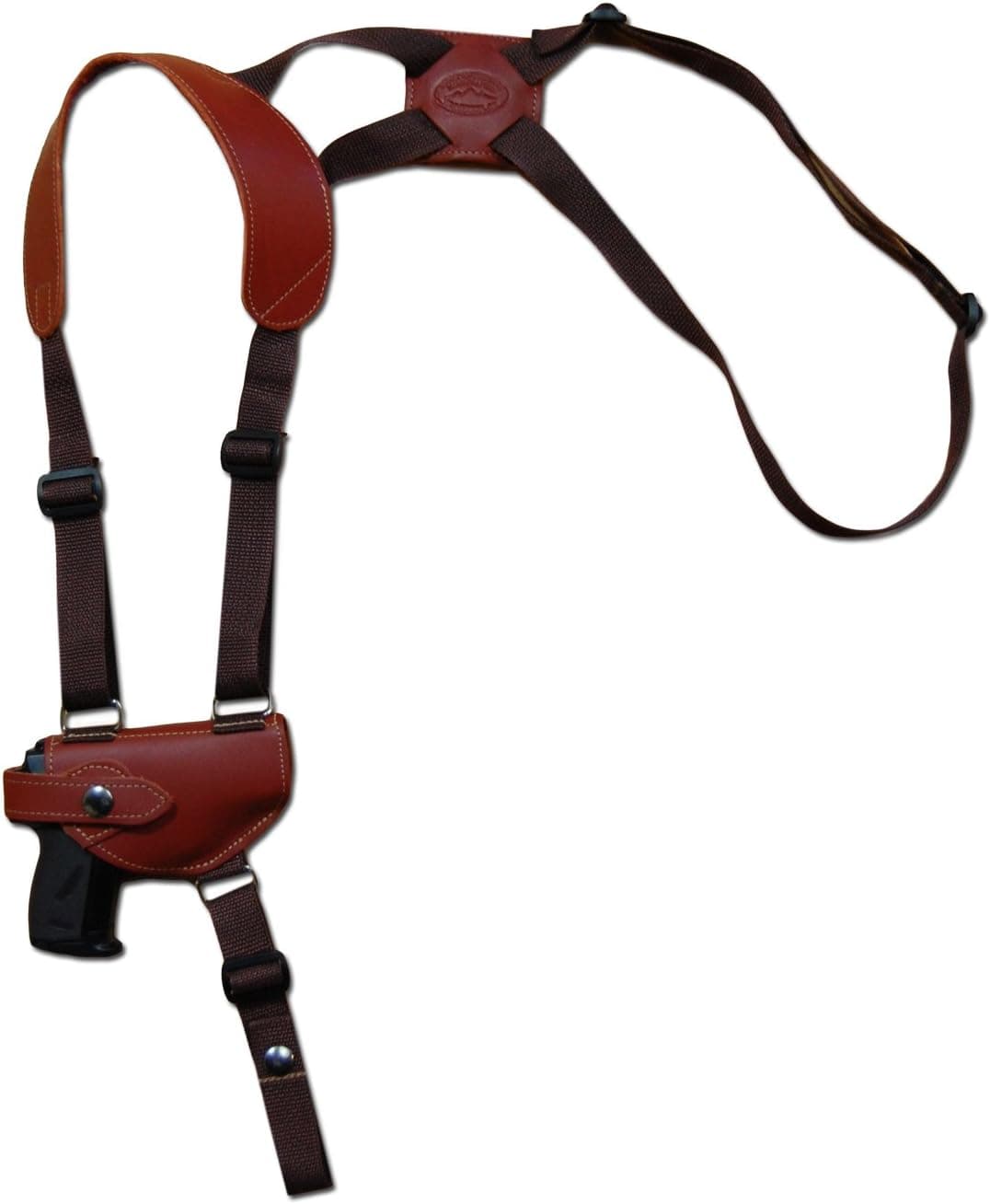 Barsony New Burgundy Leather Shoulder Holster for Mini .22 .25 .32 .380 Pistols