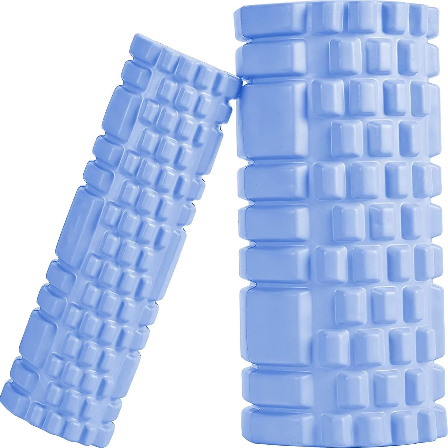 Foam Roller Set - 2 Roller (12" and 13") High-Density Round Foam Roller for Exercise, Massage, Muscle Recovery