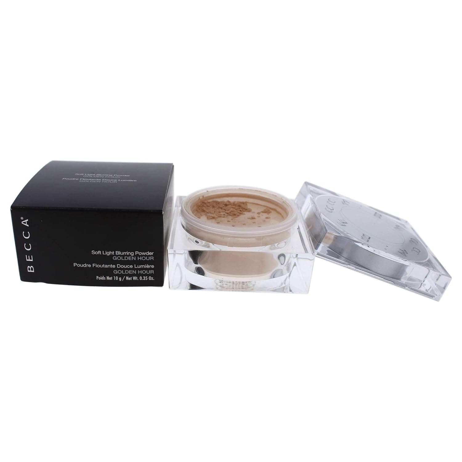 BECCA Soft Light Blurring Powder, Golden Hour - Sheer golden peach, 0.35 oz