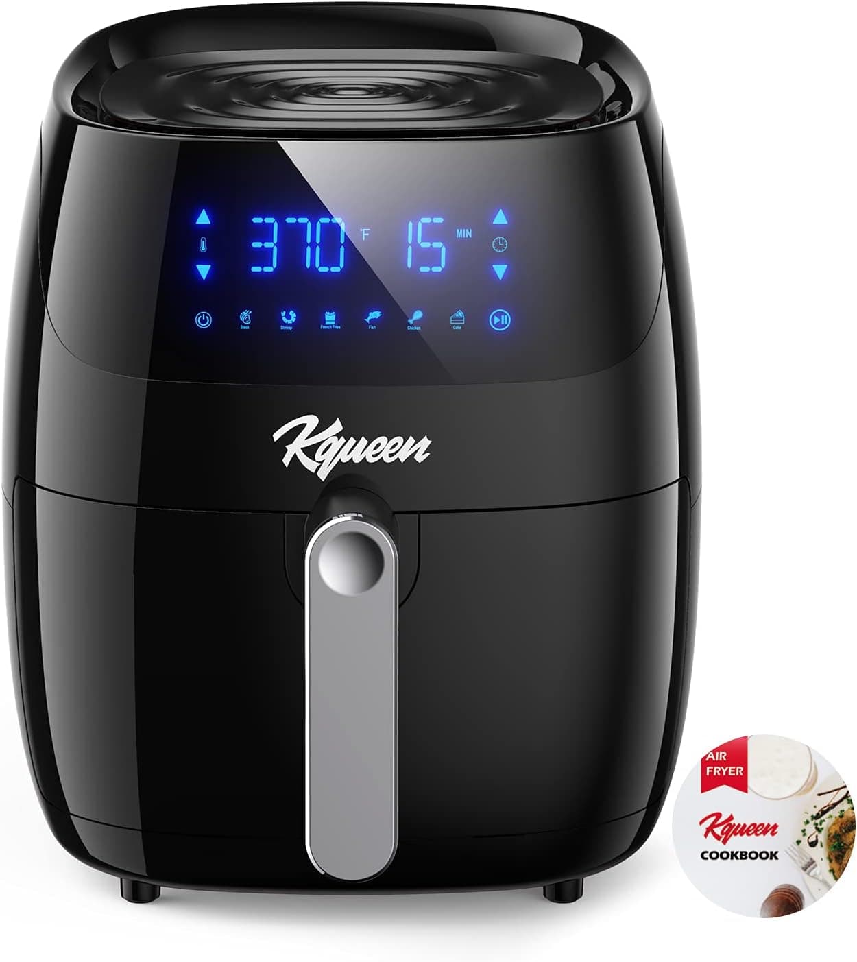 Air Fryer 4.7 Quart Oven Digital 80 Recipe 1400W UL Black