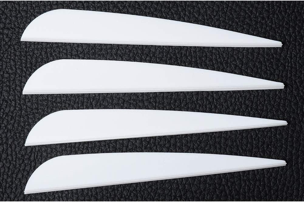 Archery Arrow Vanes Plastic Vane 3 Inch 4 Inch Plastic Feather Fletching for DIY Arrows 105 Pack