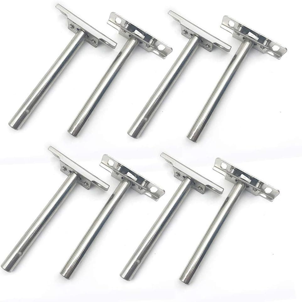 8 Pack Heavy Duty Floating Shelf Bracket Concealed Metal Strong Mounted Shelf Support for Cabinet Wall Home DIY Decoration (3 inches)