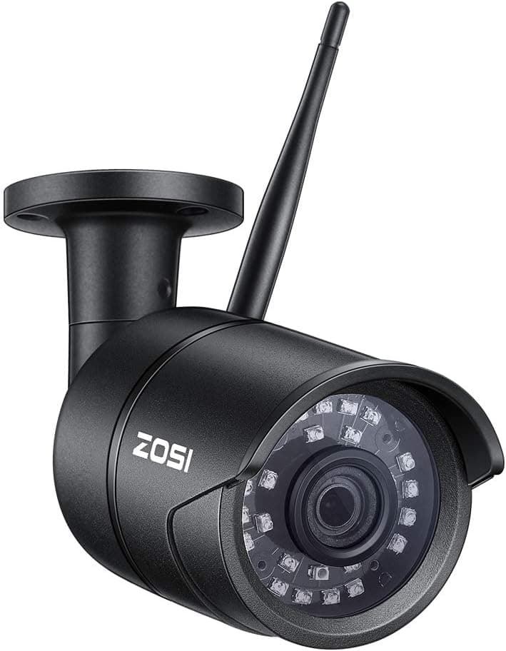 ZOSI 1080P Wireless Security Camera Outdoor Indoor, 2MP Smart IP Camera Bullet with 110 Degree Wide Angle and 100 Foot Night Vision, Remote Access, Motion Alerts (No SD Card)