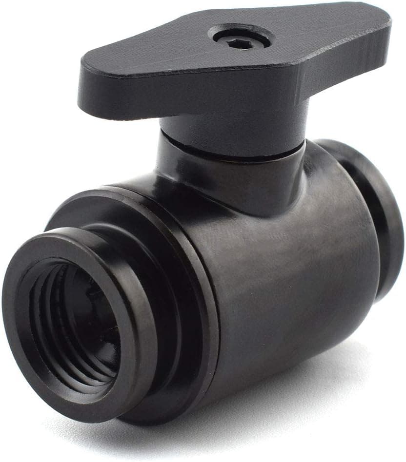 SDTC Tech G1/4" Ball Valve Water Shutoff Valve Fitting for PC Water Cooling Systems