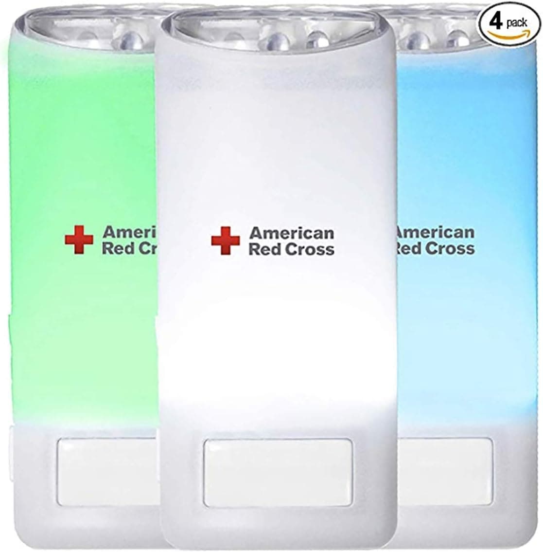 Eton American Red Cross Blackout Buddy Color Motion Activated Emergency LED Flashlight (Pack of 4)