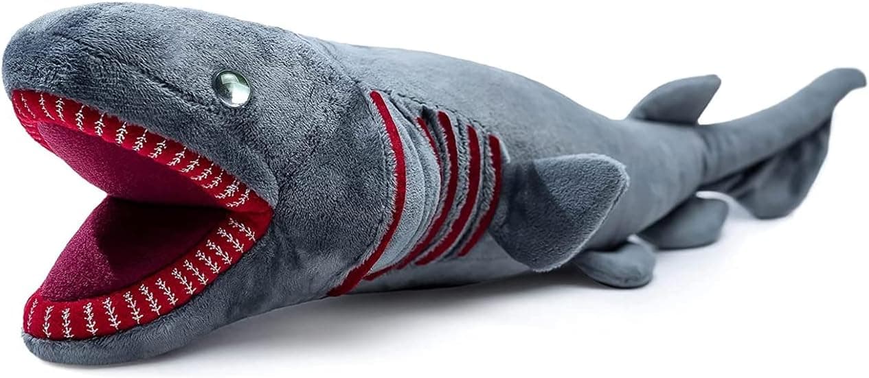 Tiny Heart Simulation Frilled Shark Plush Toys, Super Soft Realistic Ocean Plush Stuffed Animals Very Cute Kids Birthday Gift Decorations Plush Toys