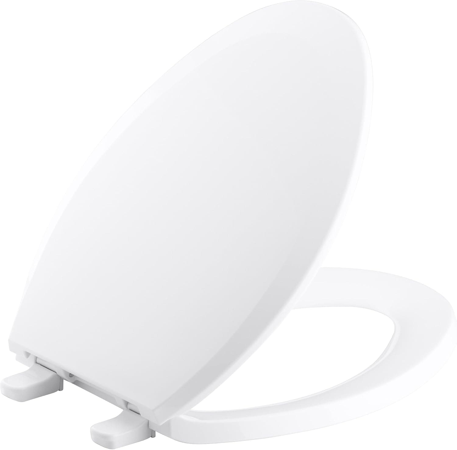 KOHLER K-4652-0 Lustra Elongated Closed-Front Toilet Seat, White