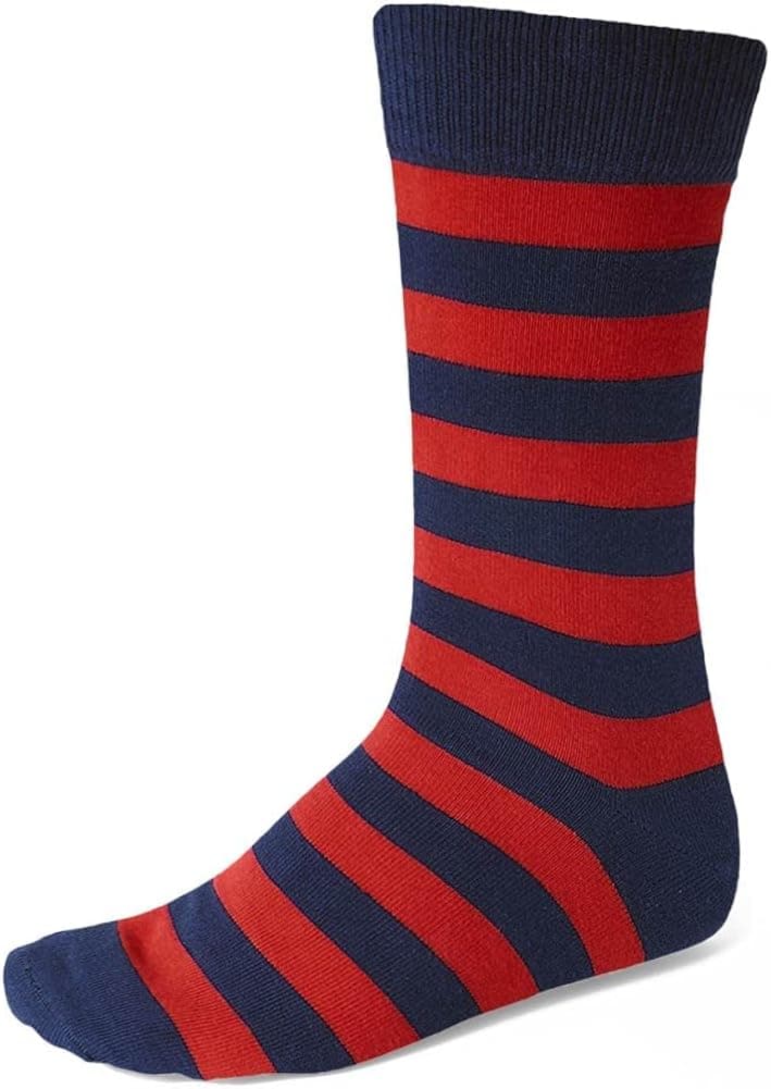 tiemart Men's Striped Socks (1 pair)