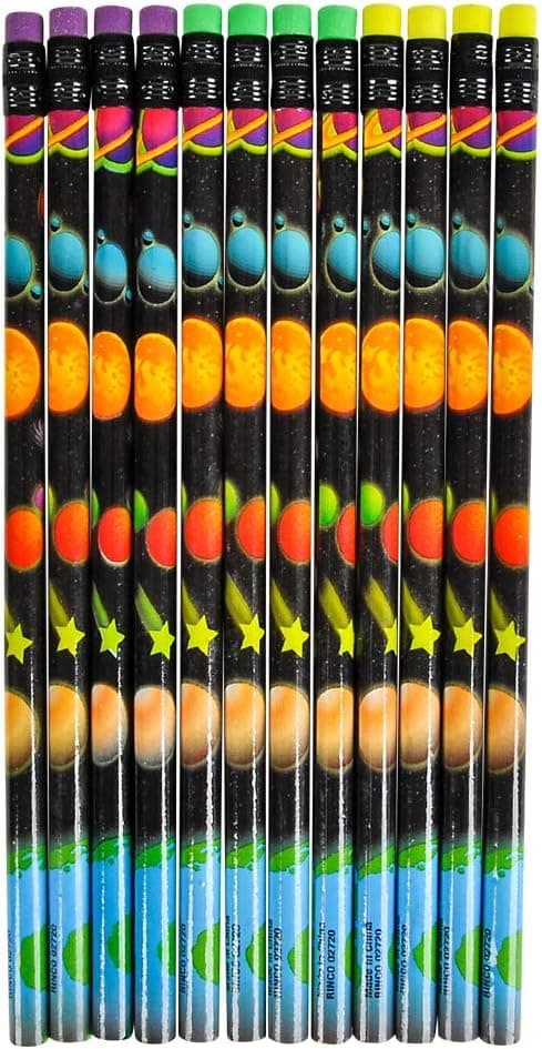 Rhode Island Novelty 7.5" Space Design Pencil
