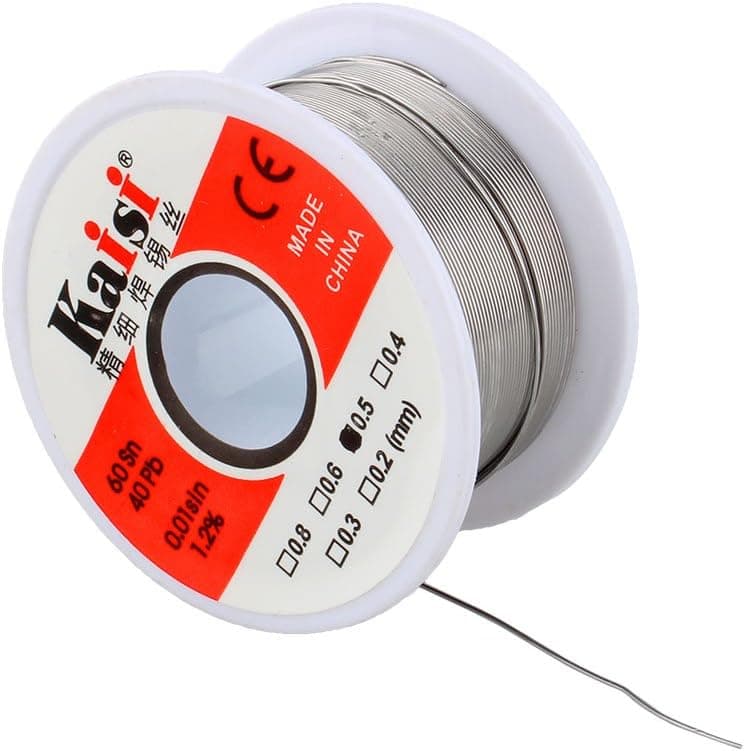 Sn60/Pb40 Flux 1.2% Tin Lead Rosin Core Solder Wire for Electrical Soldering and DIY (0.5mm)