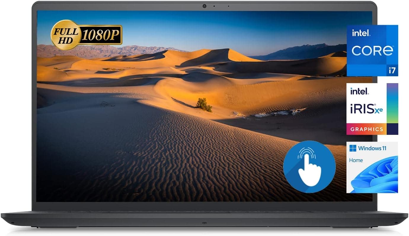 Dell Newest Inspiron 15 3511 Laptop, 15.6" FHD Touchscreen, Intel Core i7-1165G7 Processor, 64GB RAM, 2TB SSD, Webcam, HDMI, Bluetooth, Wi-Fi, Windows 11 Home, Black