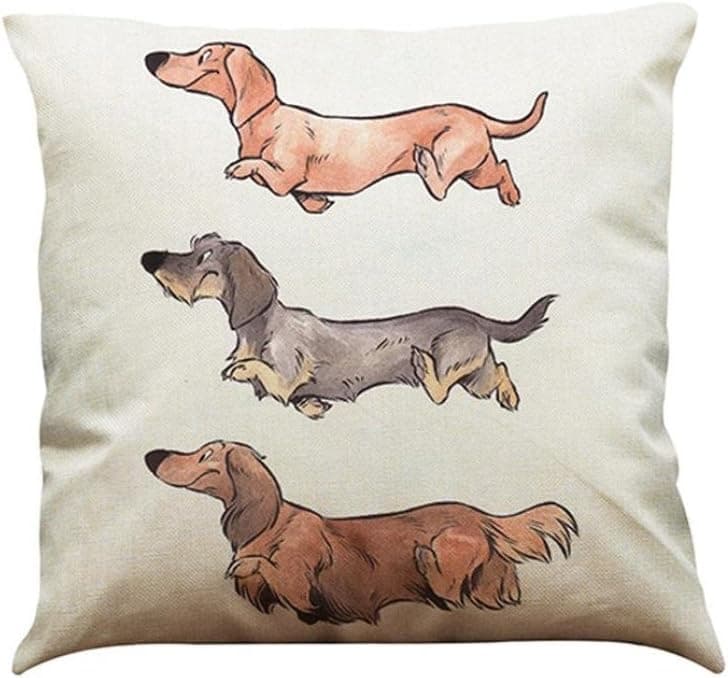 Pillow Cases,IEason Clearance Sale! Vintage Dog Cotton Pillow Case Sofa Waist Throw Cushion Cover Home Car Decor (I)