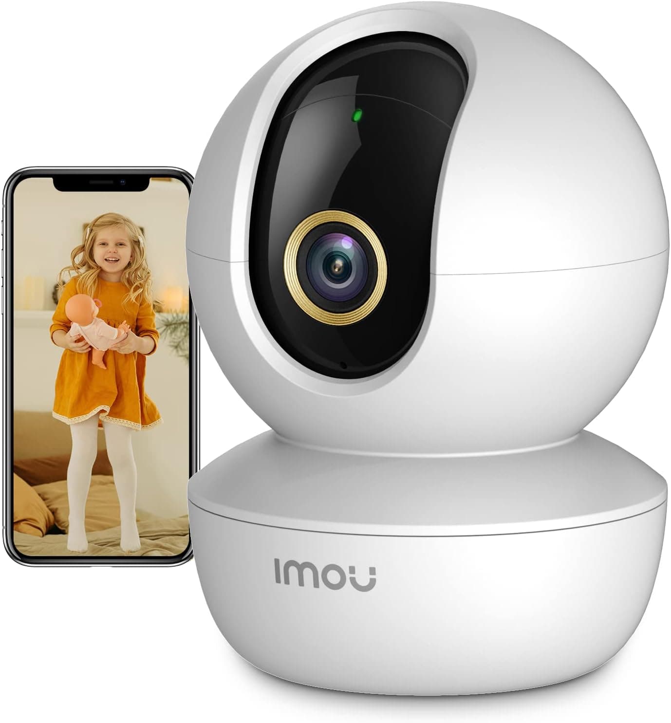 Imou Security Camera Indoor Camera Pan/Tilt Wireless Home Camera, Plug-in WiFi Camera (2.4G ONLY) Baby Monitor with Night Vision, 2-Way Audio, Human & Sound Detection, Motion Tracking