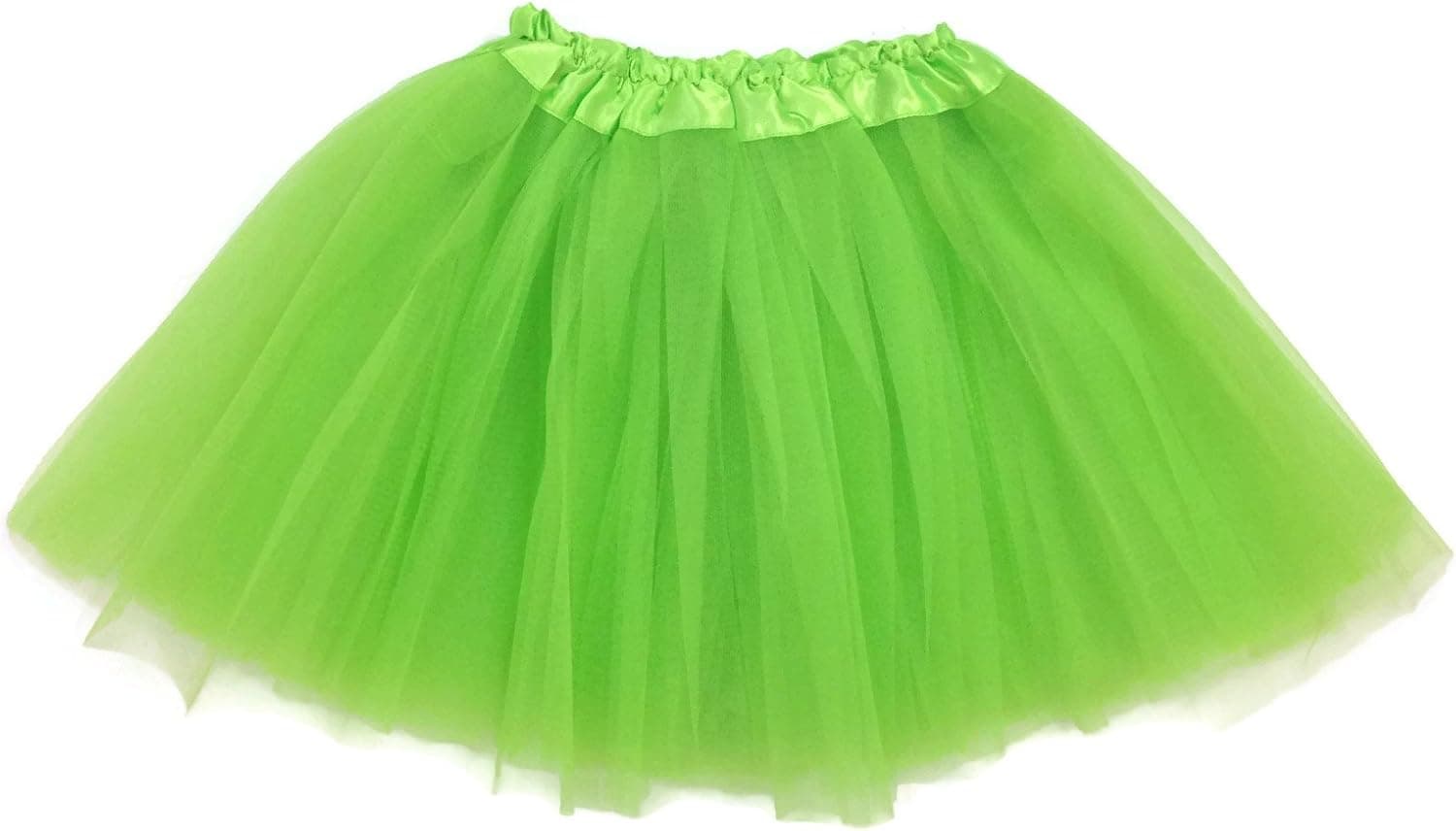 Rush Dance Ballerina Girls Dress-Up Princess Fairy Costume Recital Tutu (Kids 3-8 Years, Lime Green)