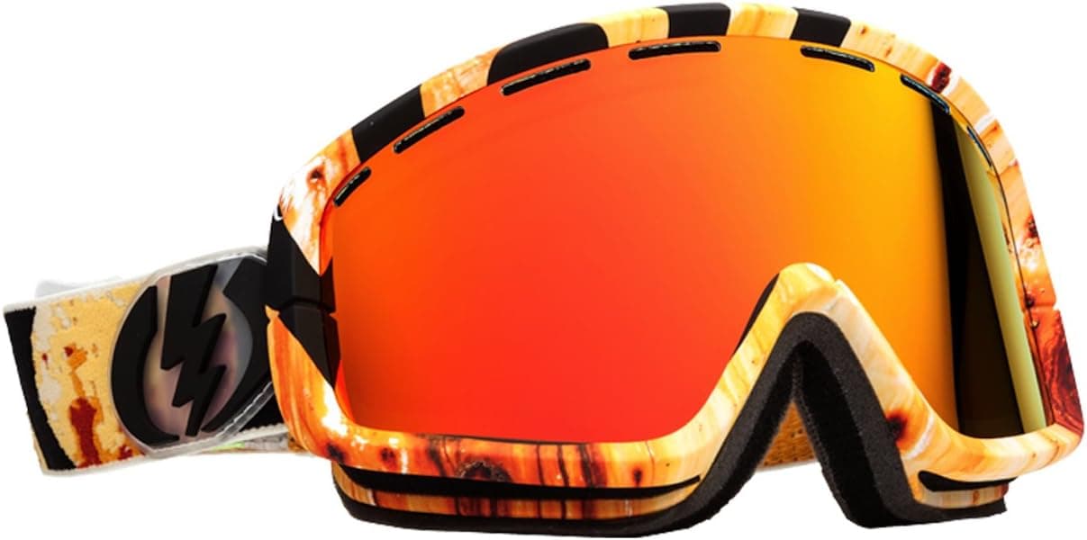 Electric Visual EGB2 Snow Goggle, Parker White, Bronze/Red Chrome