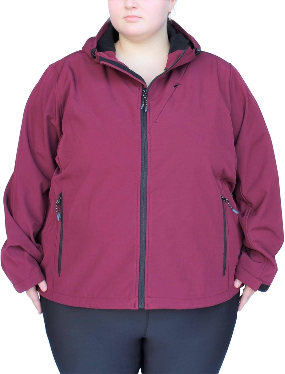 Snow Country Outerwear Women's Plus Size 1X-6X Micro Fleece Soft Shell Jacket Coat
