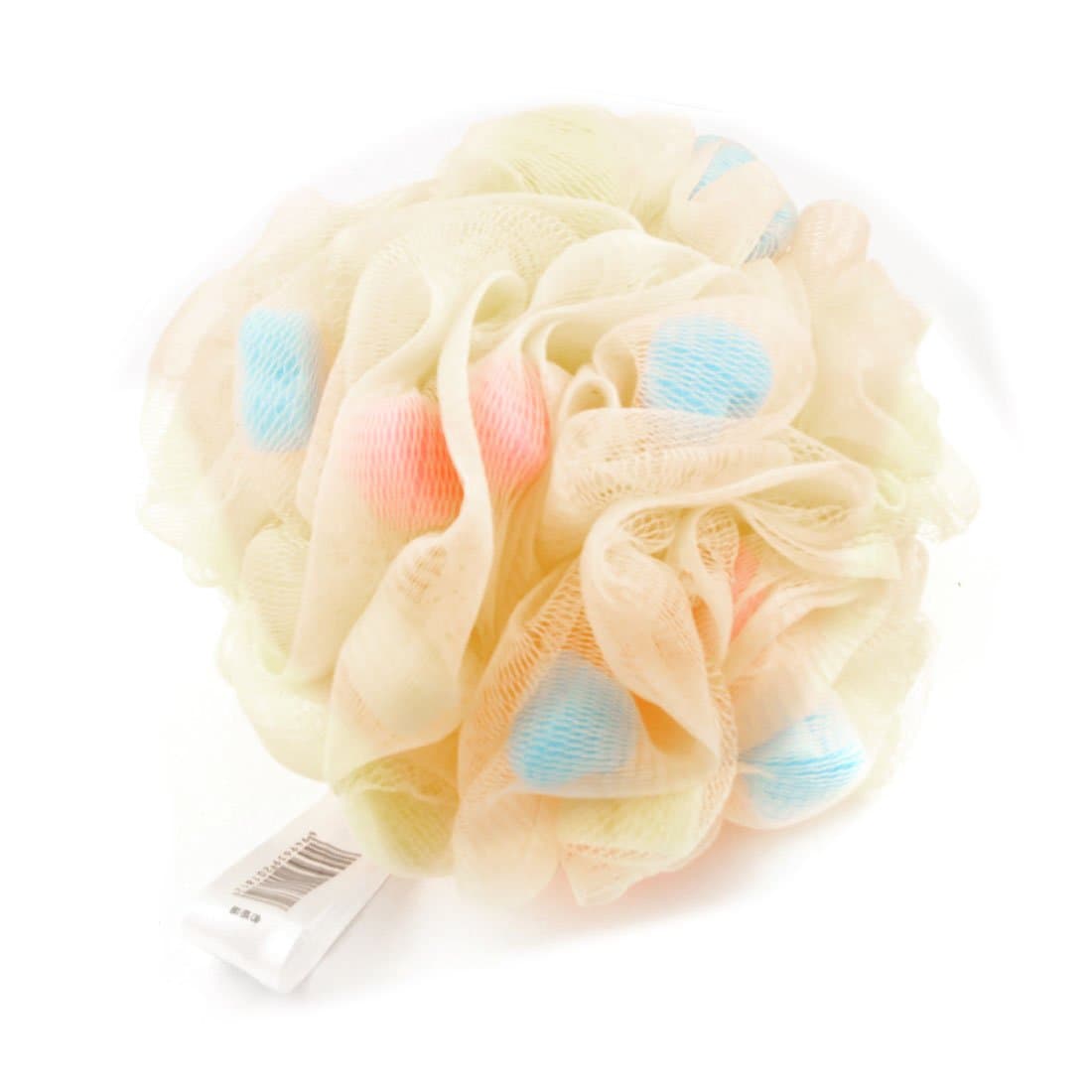uxcell Pale Orange Nylon Mesh Hole Bath Ball Body Wash Scrubber Shower Pouf