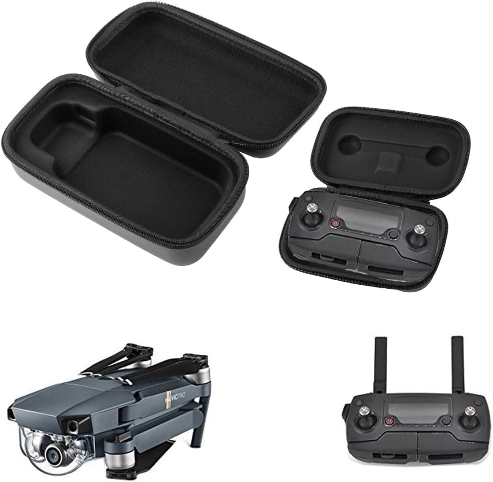 Desel DJI Mavic Pro/Platinum Case PU Leather Mavic Pro Carrying Case Waterproof Shockproof Portable Foldable Storage Bag Travel Case for DJI Mavic Pro Drone Body Remote Controller Transmitter
