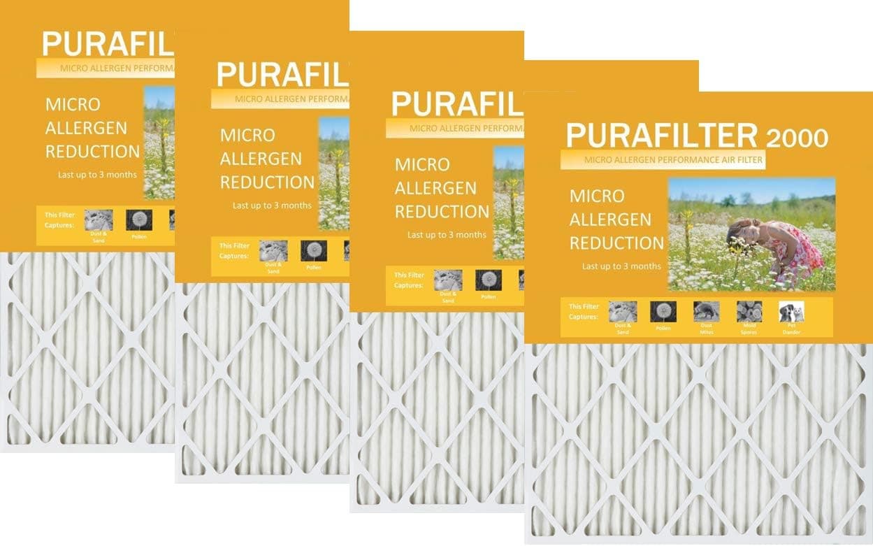 Purafilter Gold 17x22x1 (16.5 x 21.5) (MERV 11) 1-Inch Filter (4 Pack)