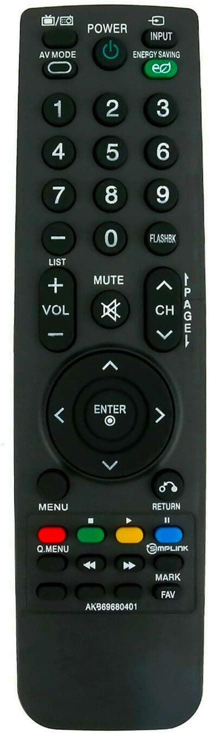 New AKB69680401 Replacement Remote Control fit for LG LCD TV 19LH20 22LH20 26LH20 32LH20 37LH20 42LH20 19LU55 22LU55 26LU55 32LF11 37LF11 42LF11 47LF11 32LH30 37LH30 42LH30 47LH30 47LF21 32CL20