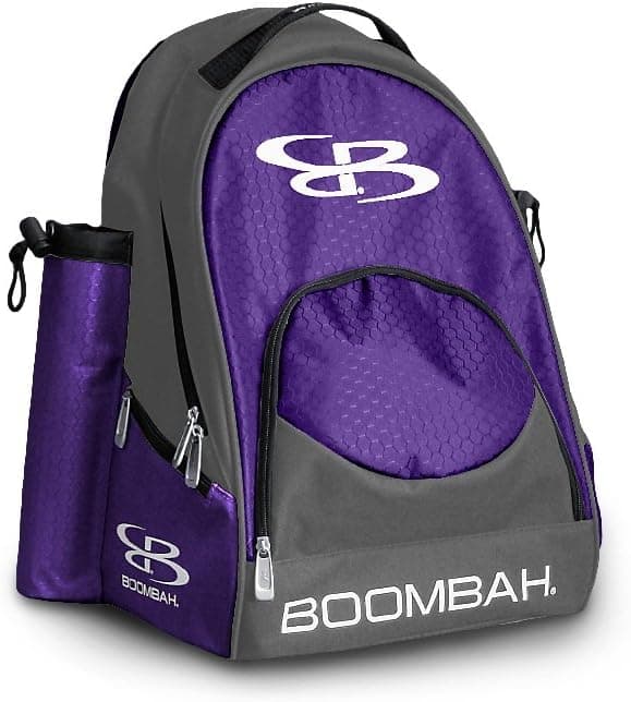 Boombah Tyro Baseball/Softball Bat Backpack - 20" x 15" x 10" - Holds 2 Bats up to Barrel Size of 2-5/8"