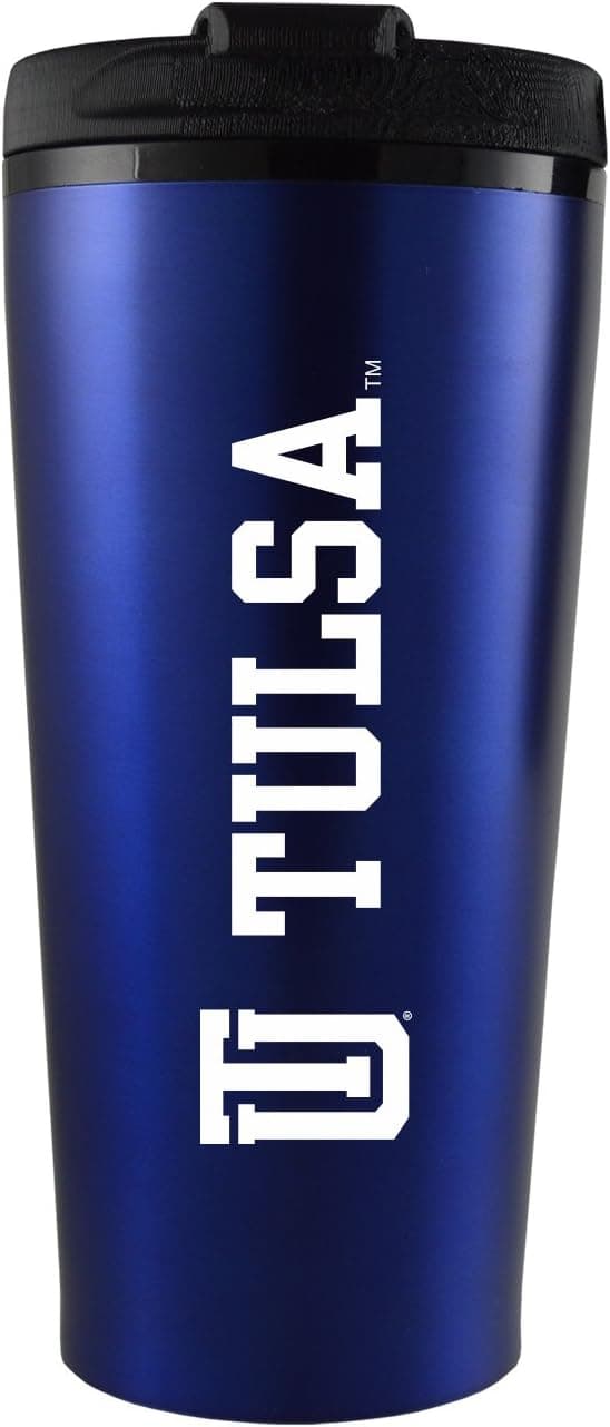LXG, Inc. University of Tulsa-16 oz. Travel Mug Tumbler-Blue