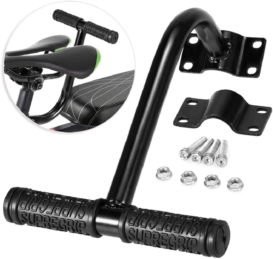 WANLIANG Bicycle Rear seat Handle, Mountain Bike Road Bicycle Handlebar, Bicycle Rear seat armrest Accessories