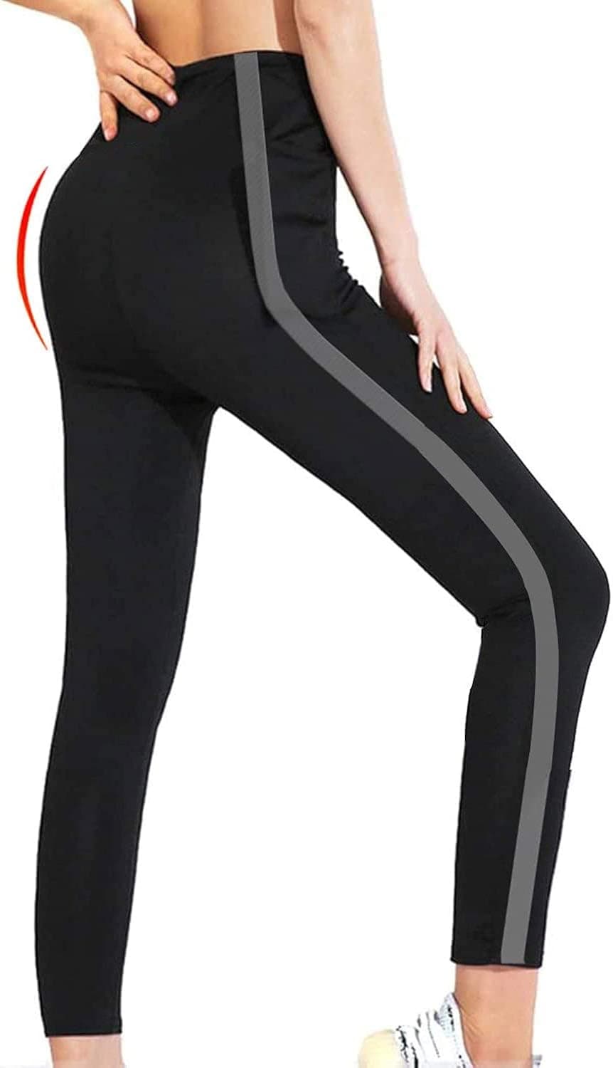 UMATE Sauna Suit for Women Sweat Sauna Pants Gym Workout Sweat Suit Stretching Fitness Running Yoga Leggings