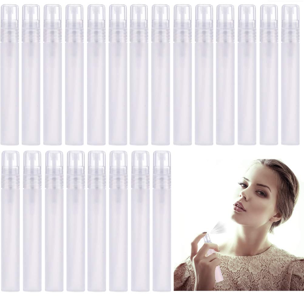 SUSHAFEN 24 Pcs 0.35 Oz/10 ML Travel Mist Spray Perfume Bottles with Atomizer Pump Perfume Dispenser, Empty Mist Tubes Refillable Sprayer Mini Spray Bottle for Daily Travel