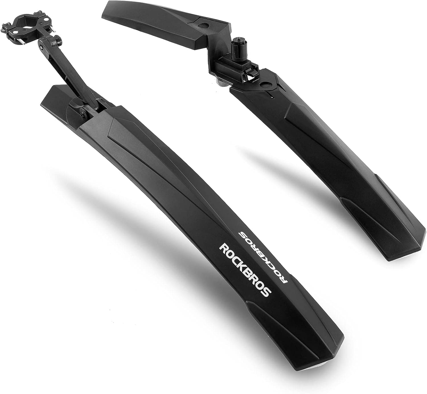 ROCKBROS Bike Fender Set Adjustable Front Rear Bicycle Fenders MTB Mud Guards Cycling Splash Guard for Mountain Road City Bike Riding