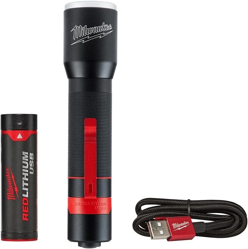 Milwaukee 2110-21 700-Lumen LED Rechargeable Aluminum Flashlight
