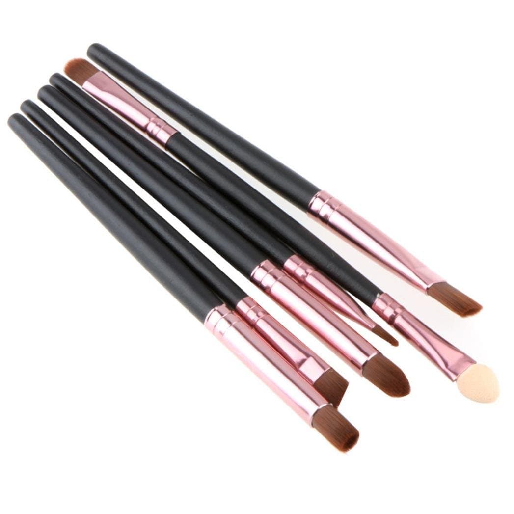 Start 6pcs/Sets Makeup Brush Set for Eye Shadow Foundation Eyebrow Lip (White)