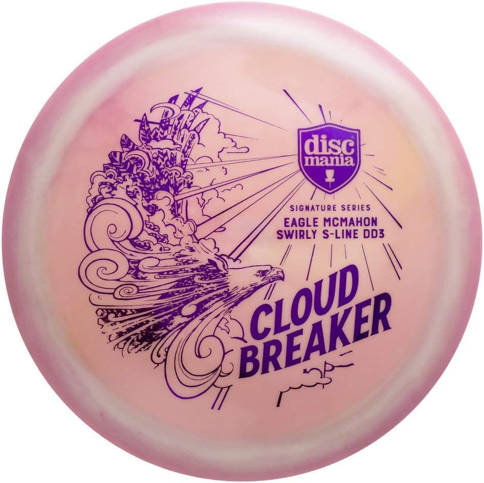 Discmania Limited Edition Eagle McMahon Signature Cloud Breaker Swirly S-Line DD3 Distance Driver Golf Disc [Colors May Vary] - 173-175g
