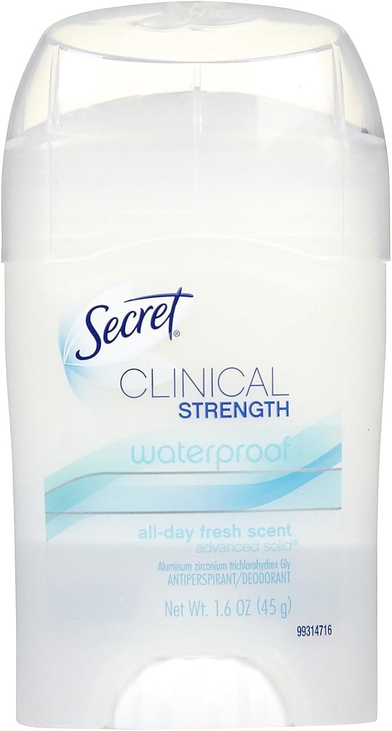 Secret Clinical Strength Waterproof Deodorant, All Day Fresh 1.6 oz