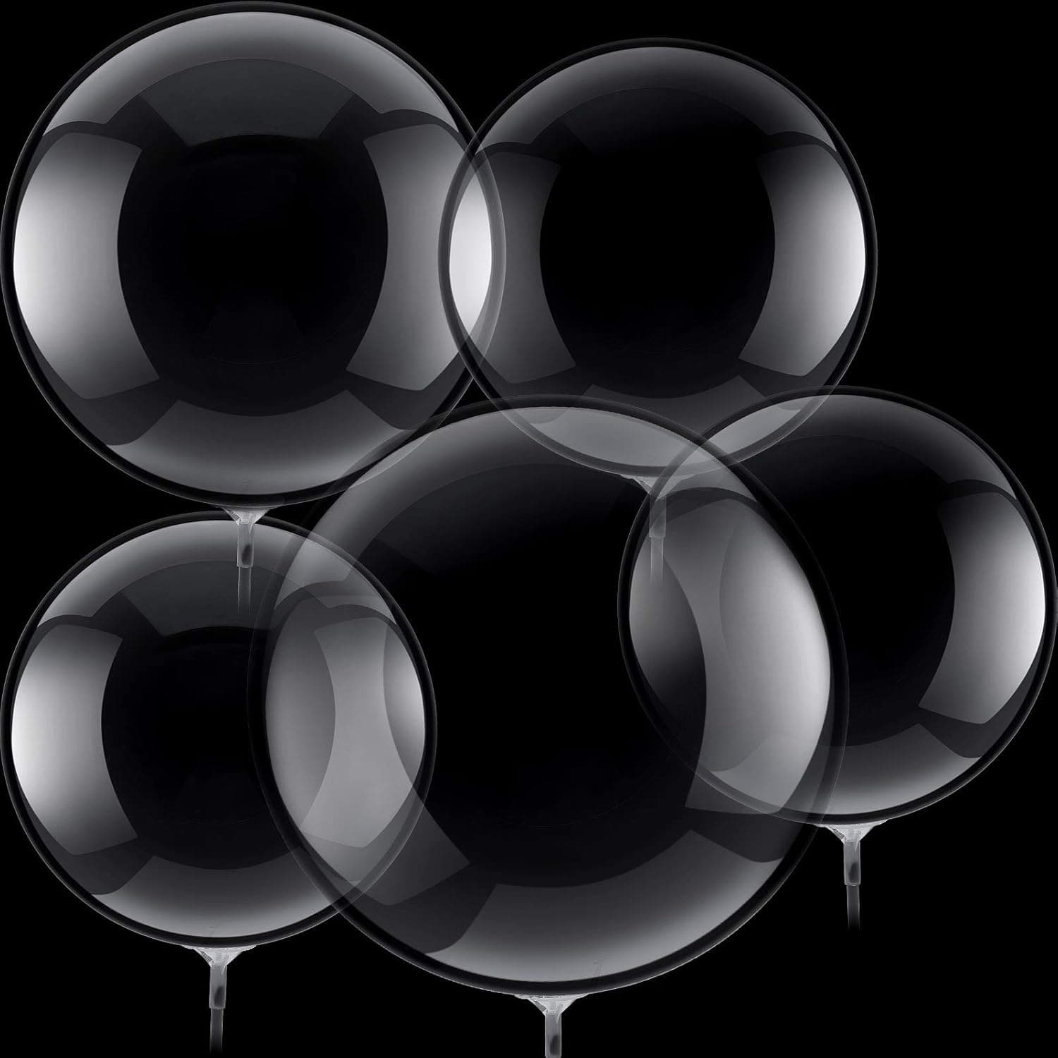 30 Pieces Bubble Transparent Balloons Bobo Balloons Crystal Bubble Clear Balloons for Birthday Party House Christmas Wedding Anniversary Indoor and Outdoor (18 Inches, 20 Inches, 24 Inches)