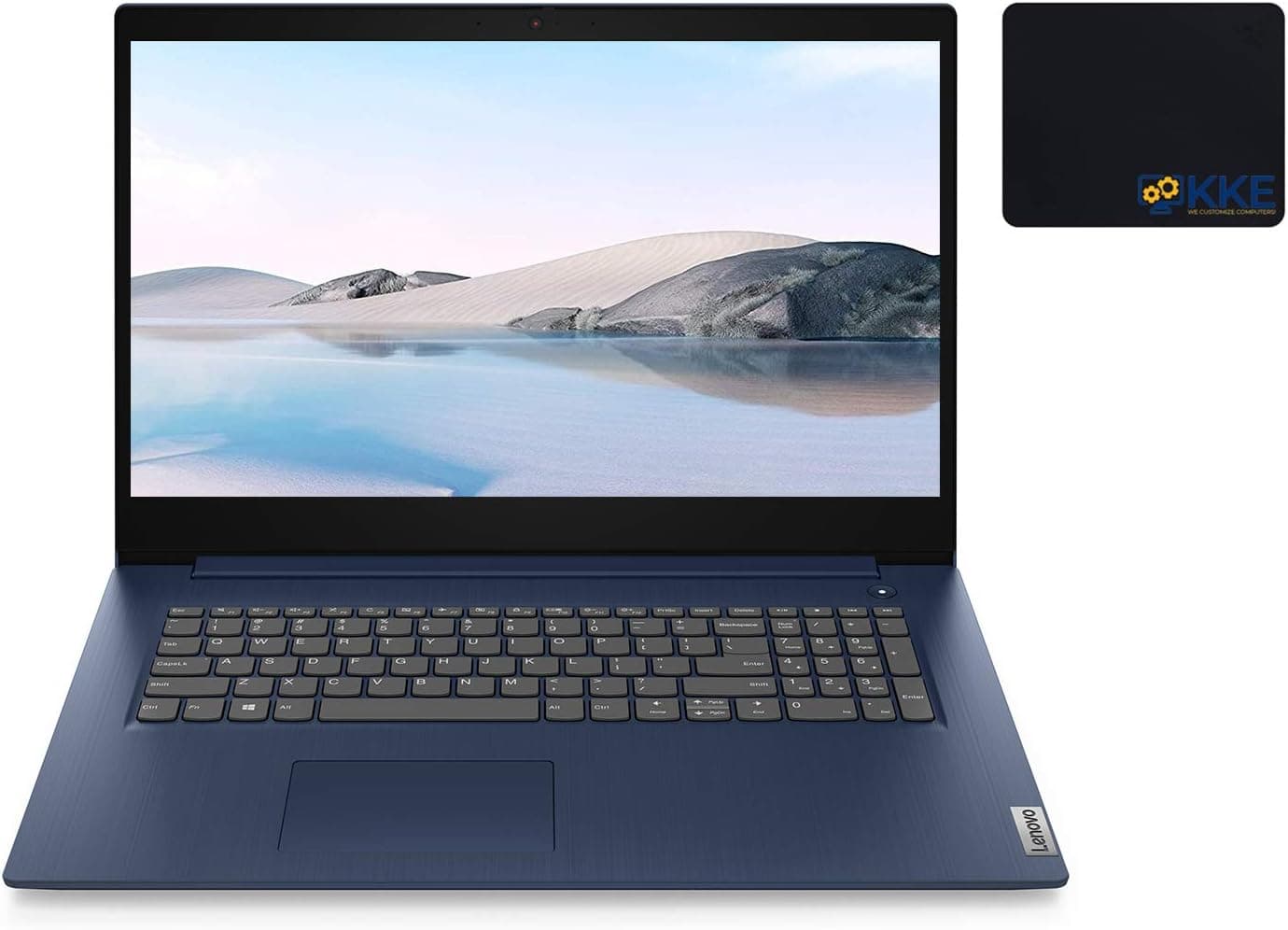 Lenovo IdeaPad 3 Laptop, 17.3" HD+, Intel Core i5-1035G1 Processor, HDMI, Bluetooth, Wi-Fi, Webcam, Online Class, Zoom, Windows 10, Abyss Blue, KKE Bundle (12GB RAM | 512GB SSD)