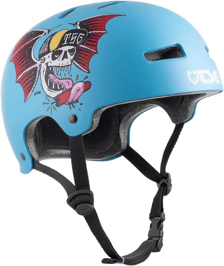 TSG Evolution Bike & Skate Helmet w/Snug Fit | for Cycling, BMX, Skateboarding, Rollerblading, Roller Derby, E-Boarding, E-Skating, Longboarding, Park Skating, Urban | EPS Protection, Swiss Design