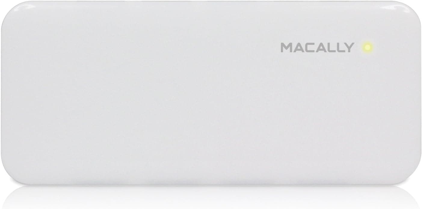 Macally 7 Port Powered USB 2.0 Hub with 5V 2A Power Adapter & 3 foot long Cable (7PortHub)