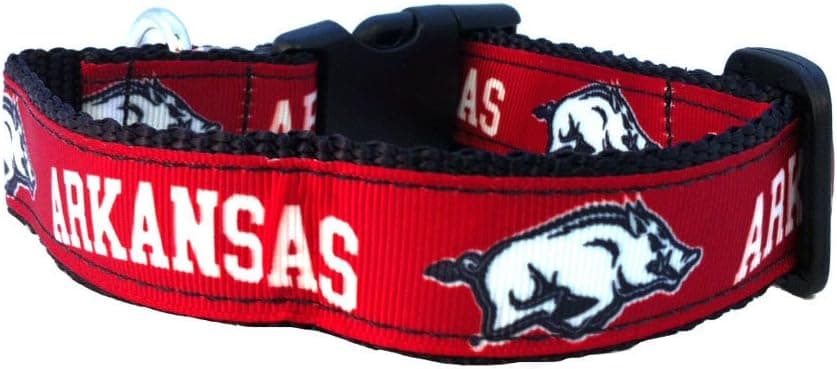 Arkansas Razorbacks Dog Collar Large