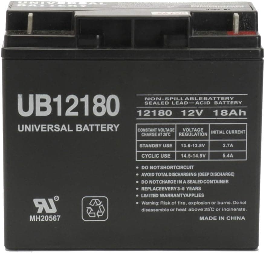 12V 18AH Replacement for Invacare Lynx SX-3, Atm Take Along Battery