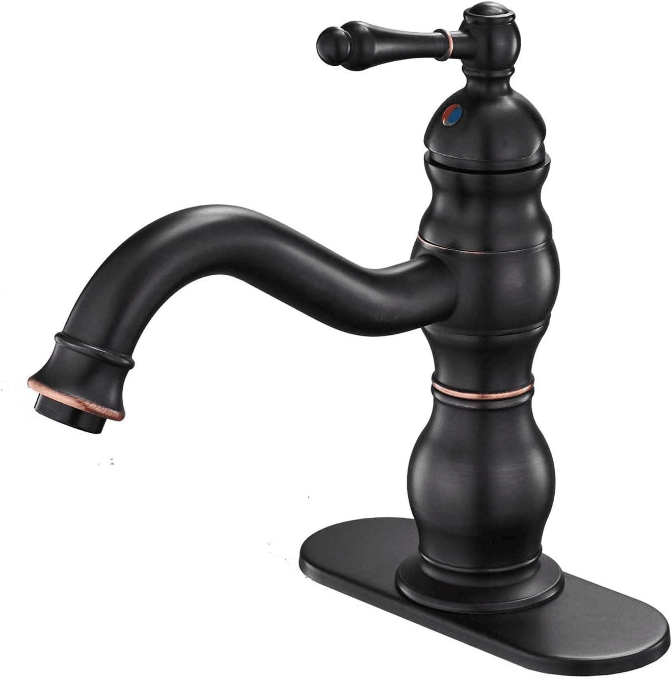 BWE Single Handle One Hole Commercial Bathroom Sink Faucet Lavatory Oil Rubbed Bronze Deck Mount