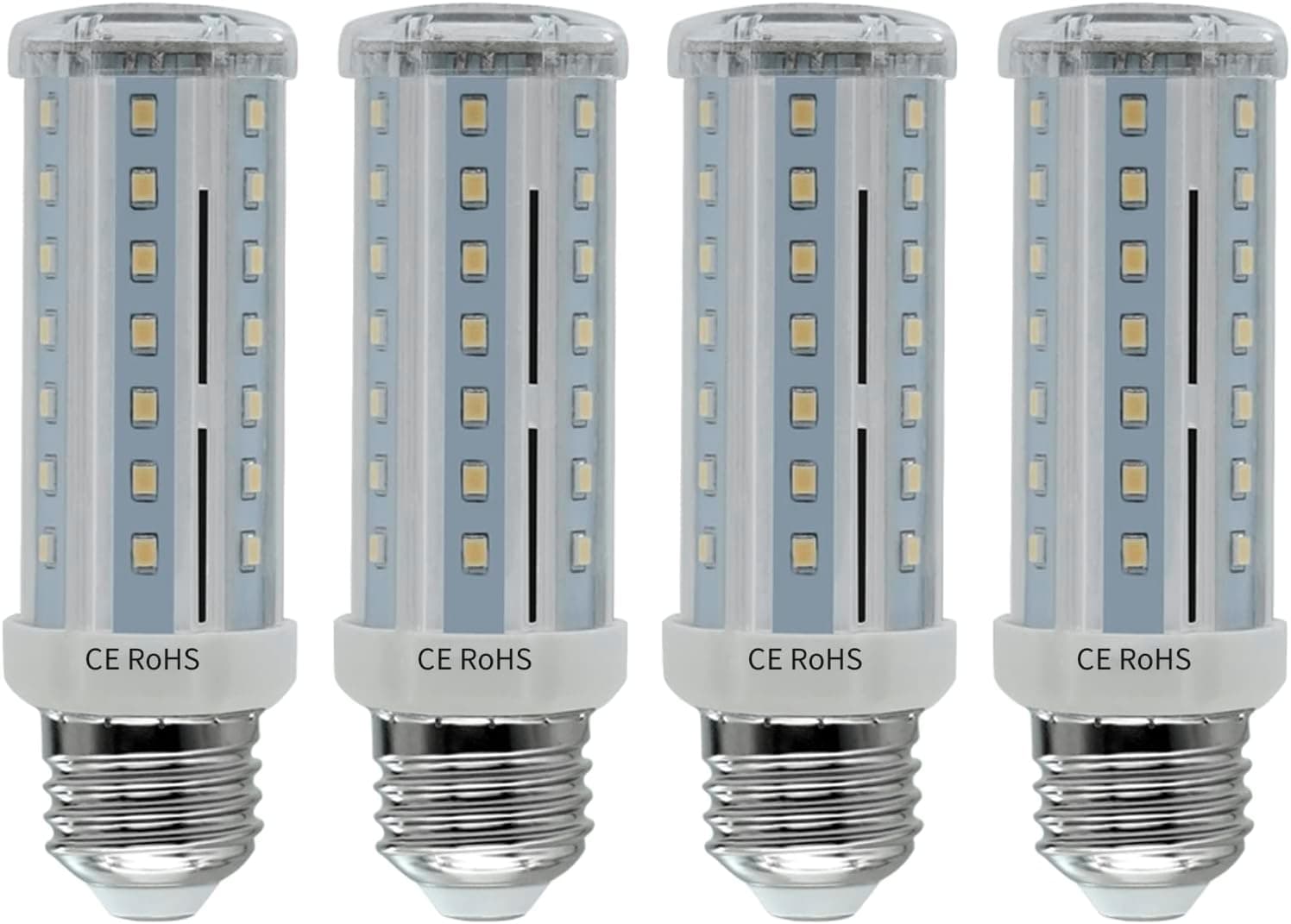 Wenscha E26 LED Corn Light Bulb,12W Tubular Light Bulbs 80W Equivalent 3000k Warm Light, 1200 Lumen Super Bright for Indoor and Outdoor Large Area, Pack of 4