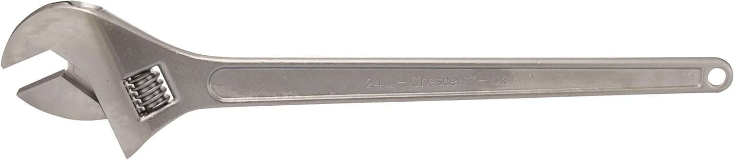 Crescent AC124 Adjustable Wrench Plated Finish 24 Inch