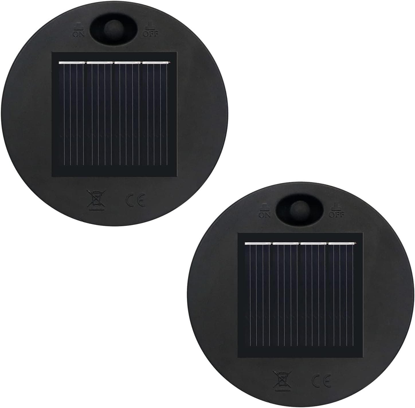 Solar Lights Replacement Top 2 Pack for Outdoor Hanging Lanterns(2.76inch) Use for Outdoor Hanging Lanterns Garden Patio Table Decor