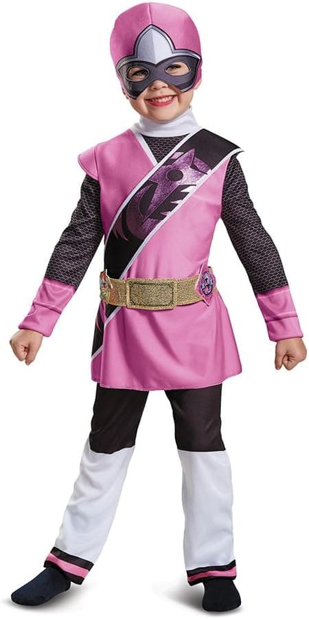 Power Rangers Ninja Steel Deluxe Toddler Costume, Pink, Small (2T)